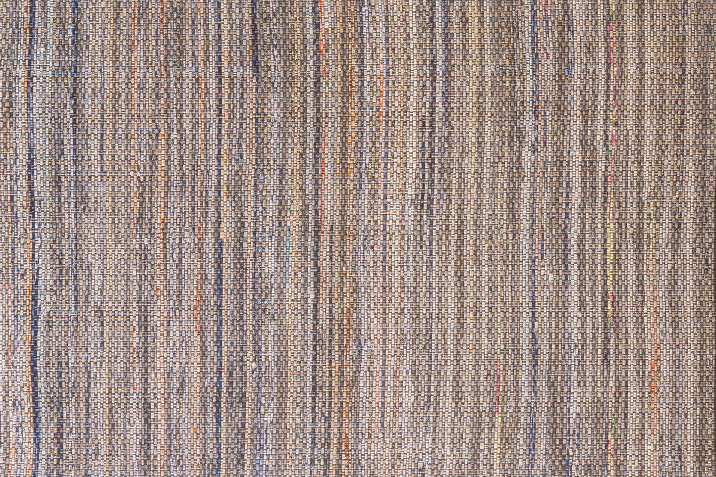 Alfombra Chindi Estampada Marrón con Borde