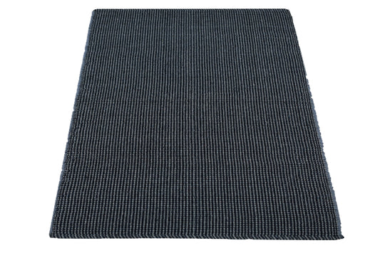 Alfombra de Playa Tejida a Mano Piedra Tormentosa en Gris Oscuro