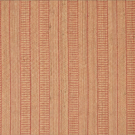 Alfombra de yute y algodón IC15112 en tonos natural y naranja