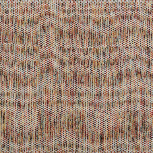 Alfombra IC15672 multicolor con borde naranja
