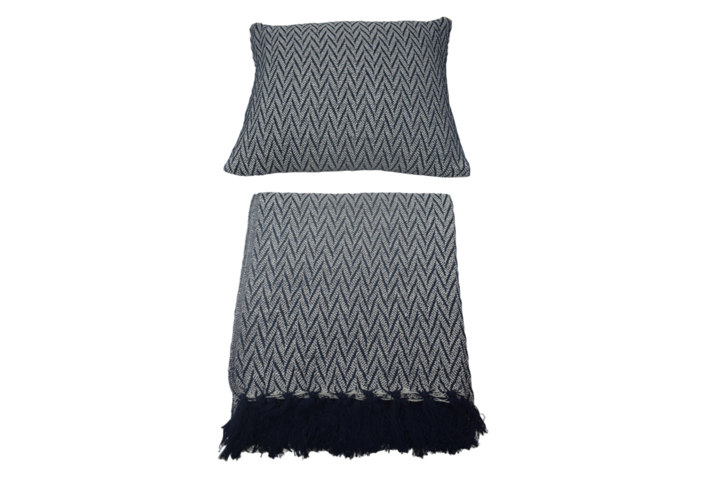 Manta de algodón tejida a mano