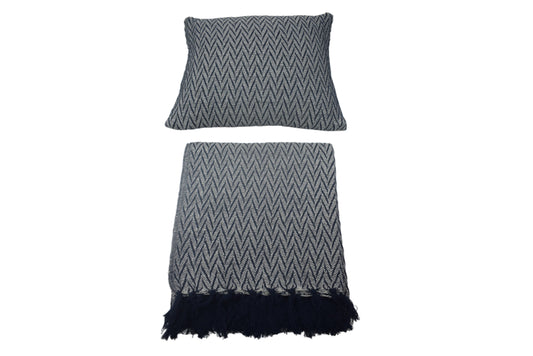 Manta de algodón tejida a mano