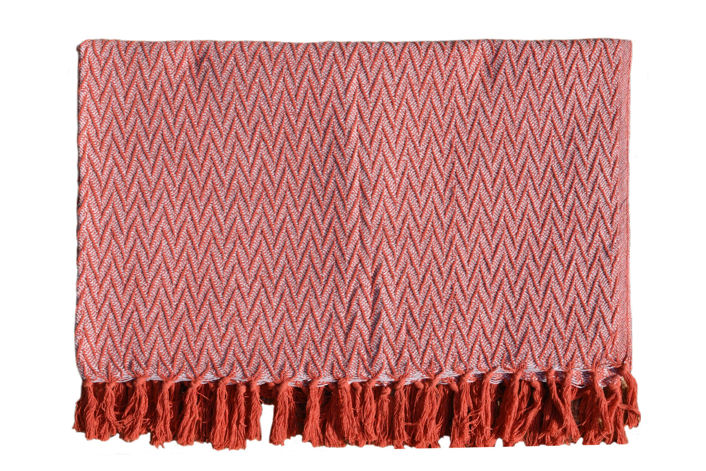 Set de Manta  y 2 Cojines de Algodón Tejida a Mano