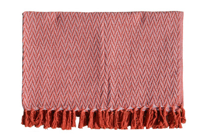 Set de Manta  y 2 Cojines de Algodón Tejida a Mano