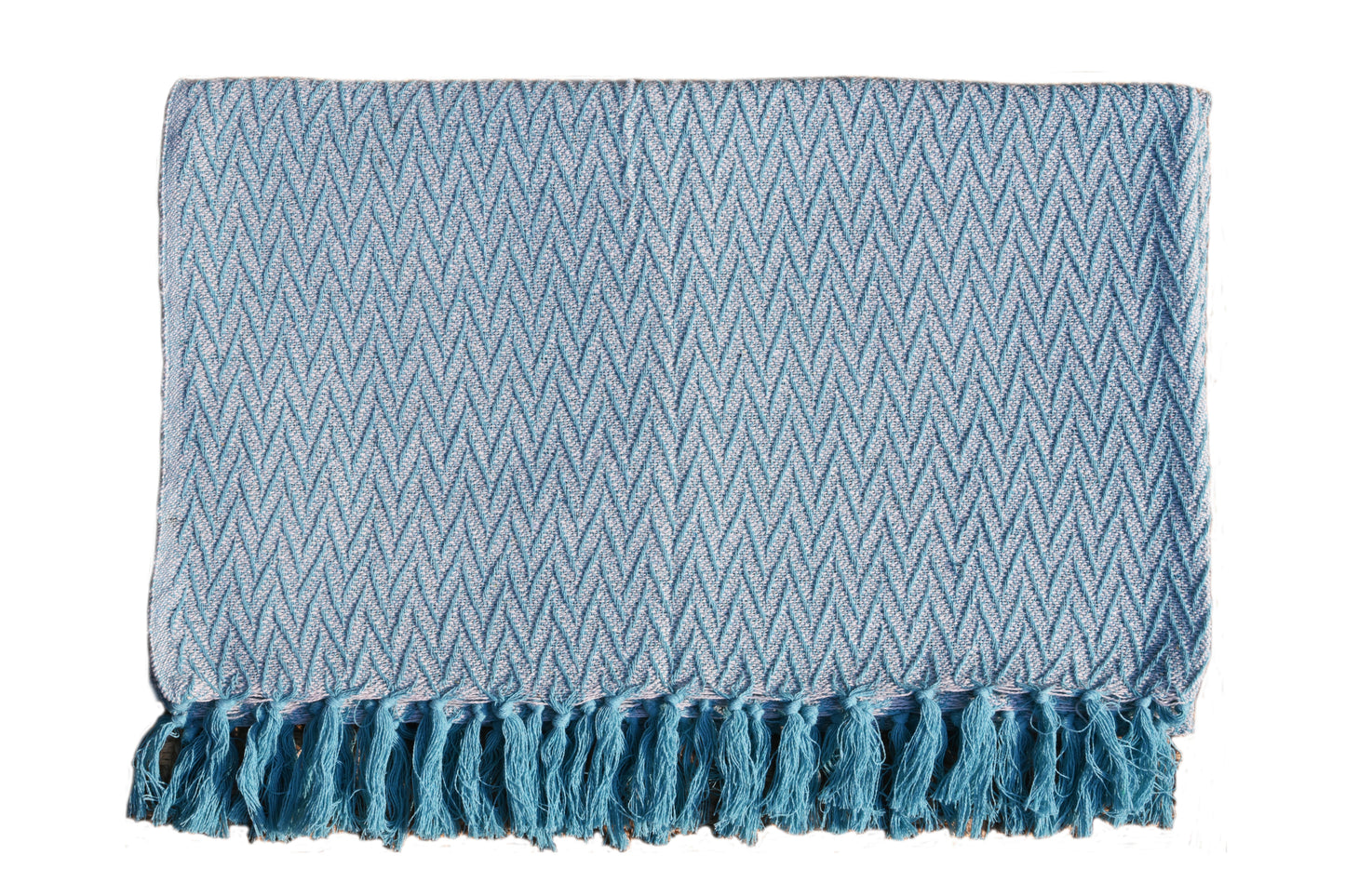 Set de Manta  y 2 Cojines de Algodón Tejida a Mano