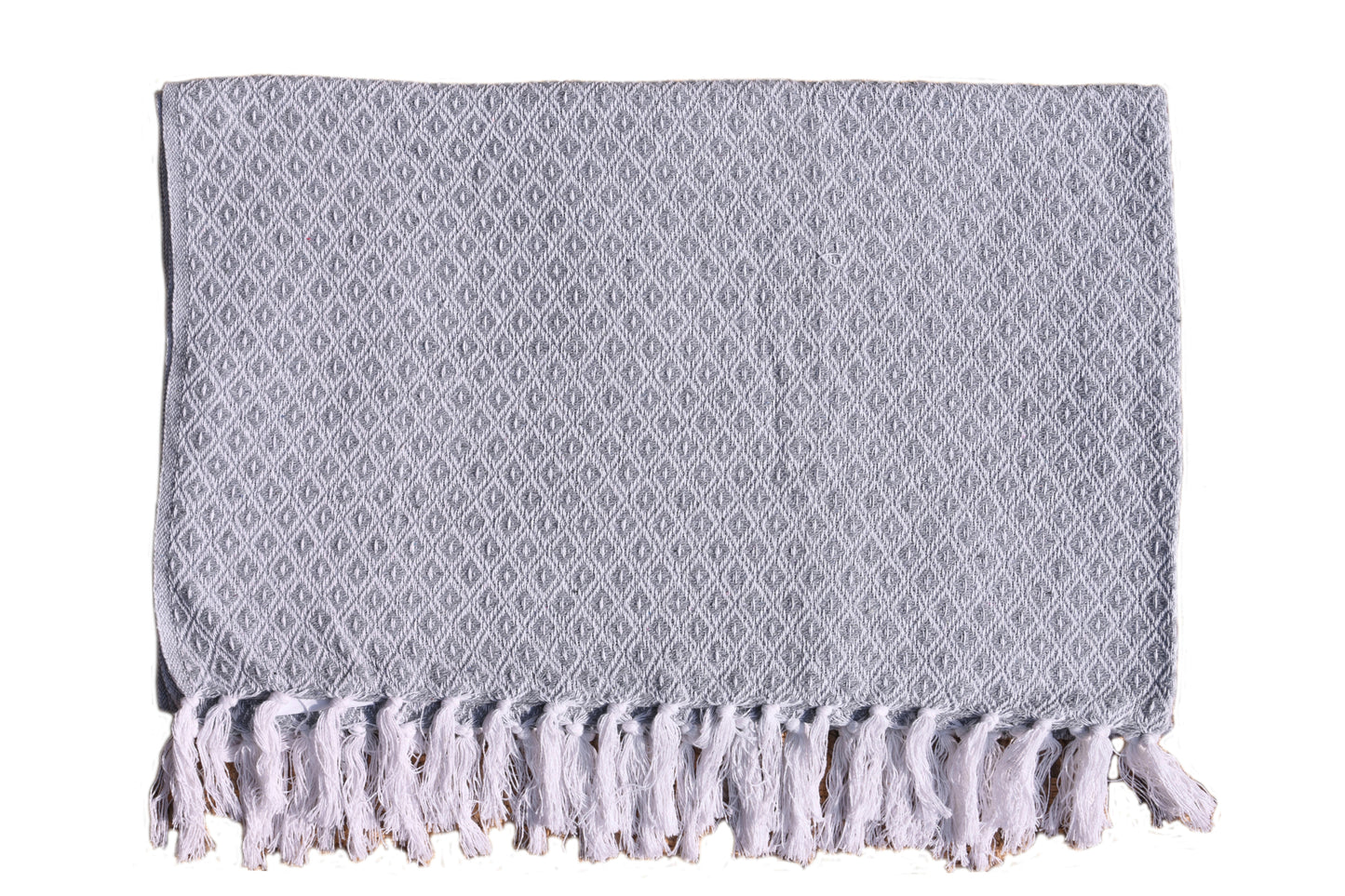 Set de Manta  y 2 Cojines de Algodón Tejida a Mano