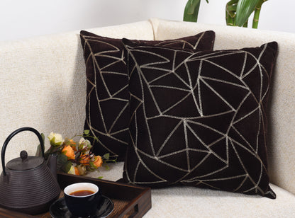 Funda de Cojín con Triángulos