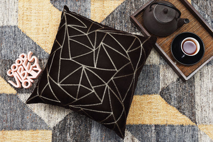 Funda de Cojín con Triángulos