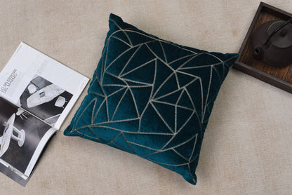 Funda de Cojín con Triángulos