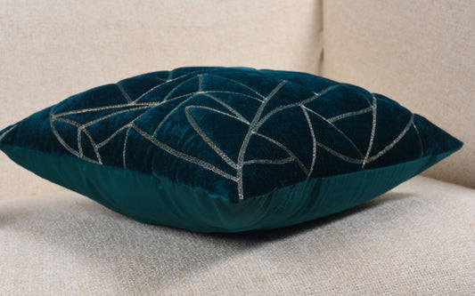 Funda de Cojín con Triángulos