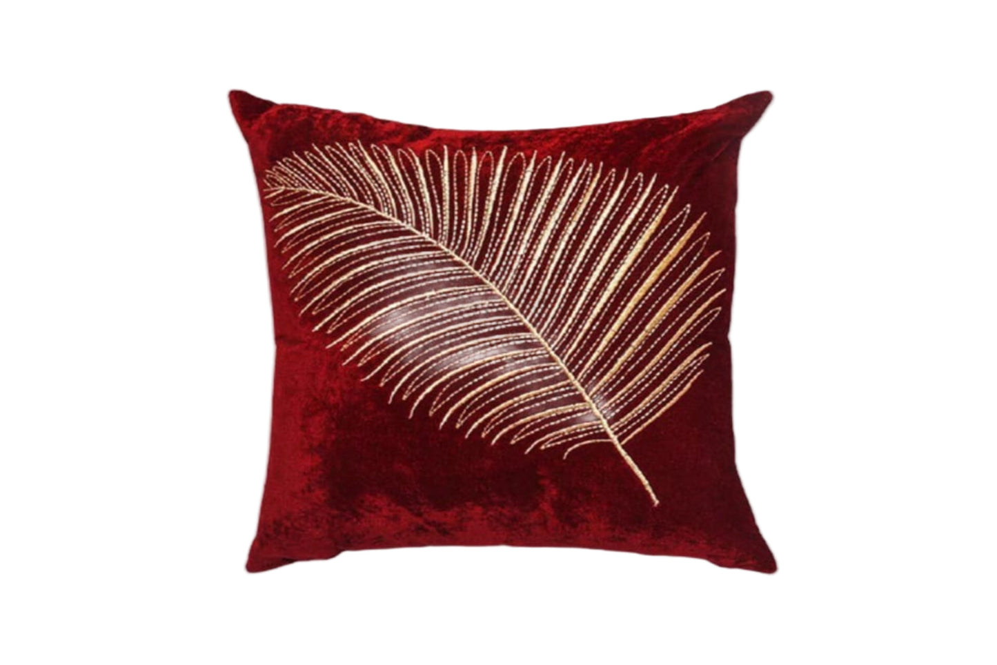 Funda de Cojín con Hojas