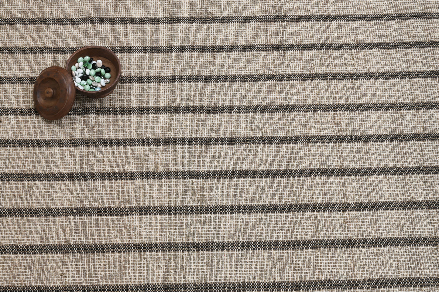 Alfombra de Pasto Marino a Rayas – Borde Acabado