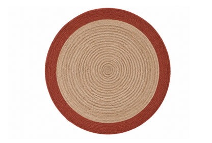 Alfombra Redonda de Yute Trenzado – Con Borde
