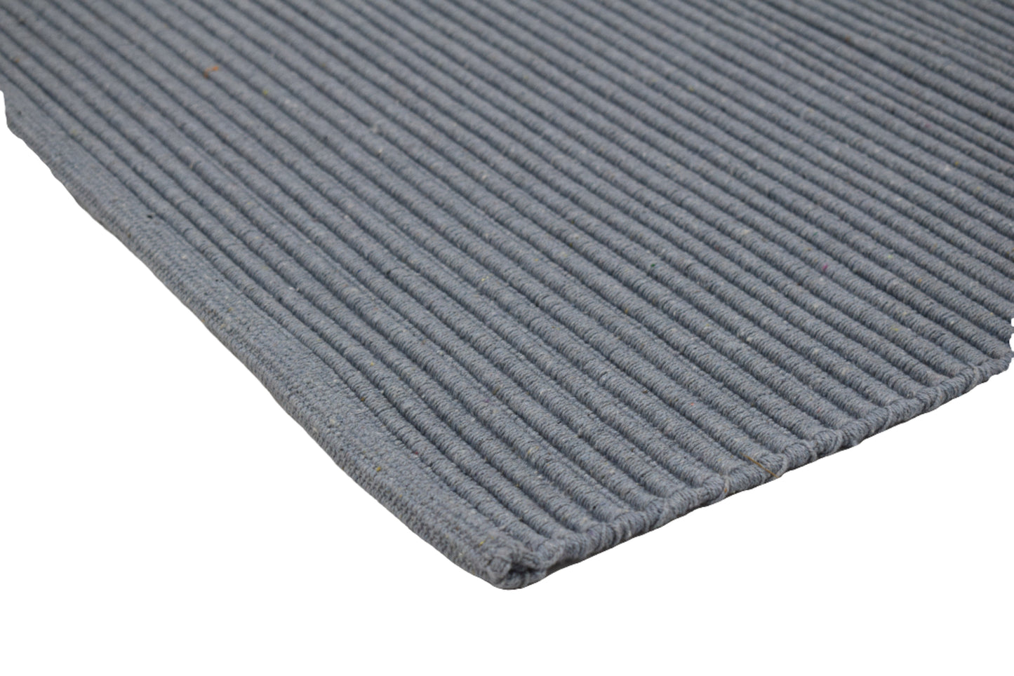 Alfombra de Playa Tejida a Mano Llama Ceniza en Gris