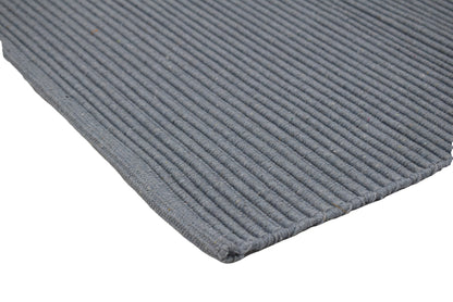 Alfombra de Playa Tejida a Mano Llama Ceniza en Gris