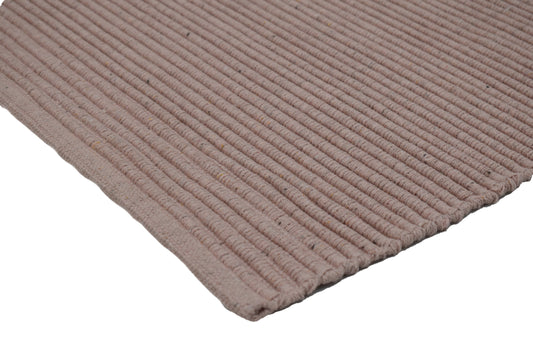 Tapete de playa tejido a mano Blush Flame en rosa claro