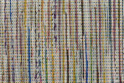 Alfombra Chindi Estampada Multicolor con Borde