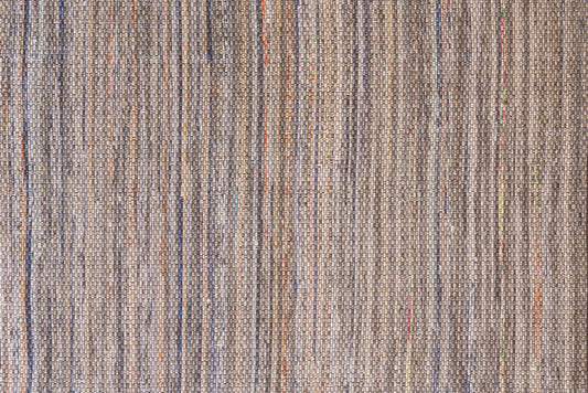 Alfombra Chindi Estampada Marrón con Borde