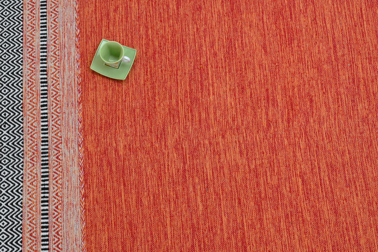 Alfombra Kilim de Algodón – Borde Acabado