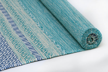 Alfombra Kilim de Algodón – Borde Acabado