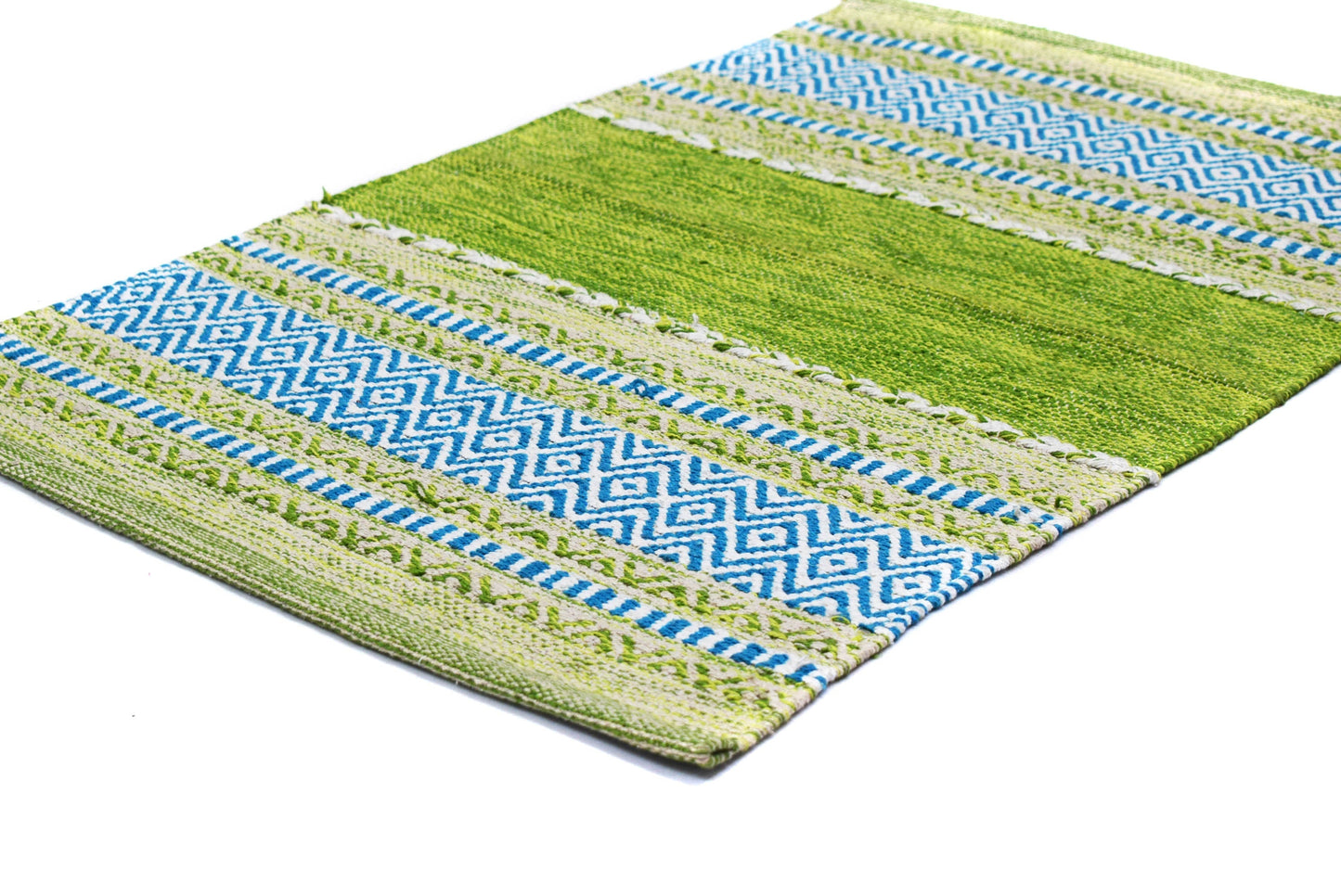 Alfombra Kilim de Algodón – Borde Acabado