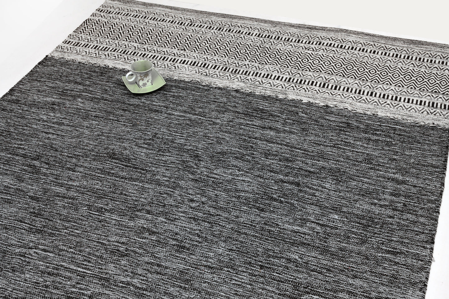 Alfombra Kilim de Algodón – Borde Acabado