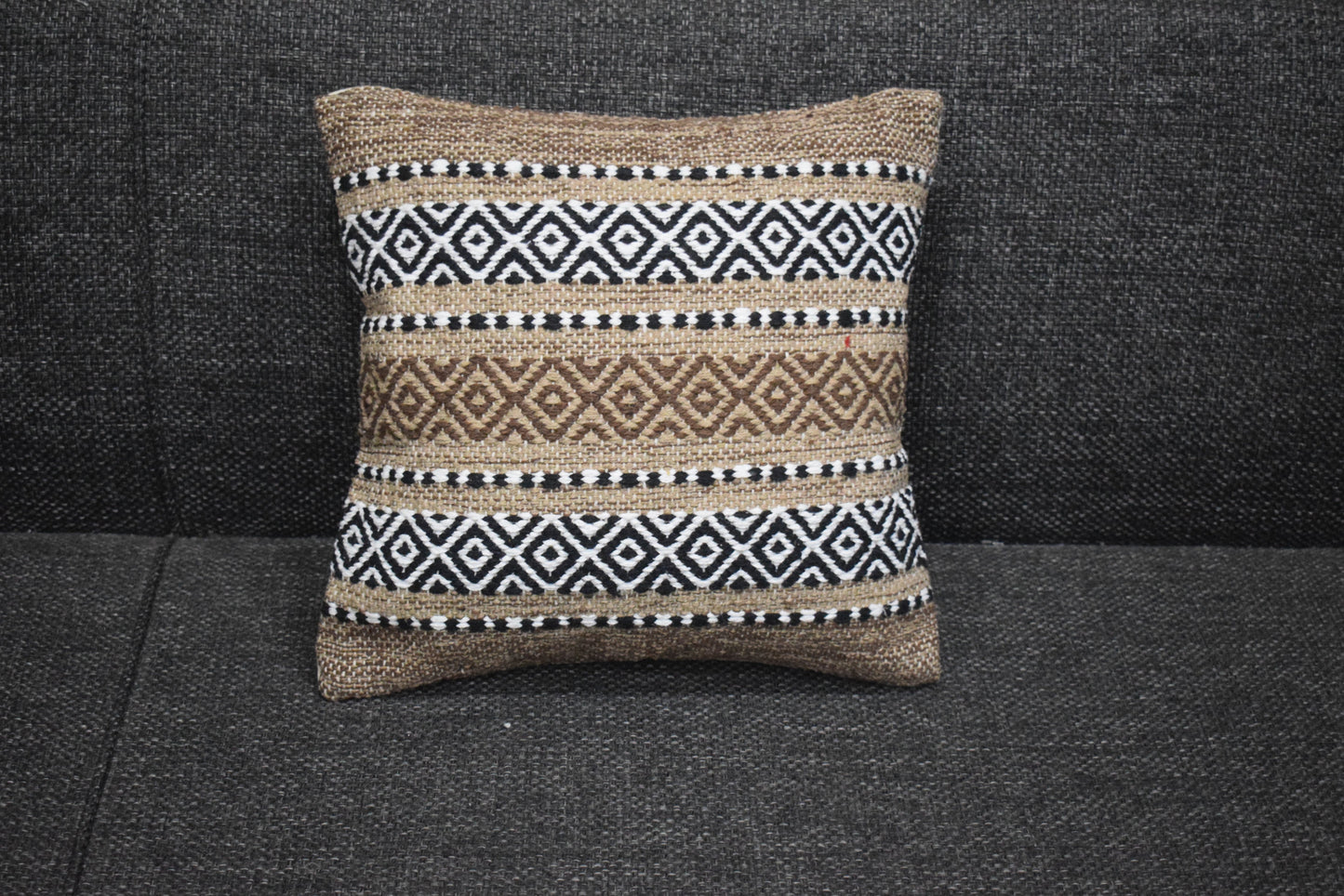 Funda de cojín kilim de algodón