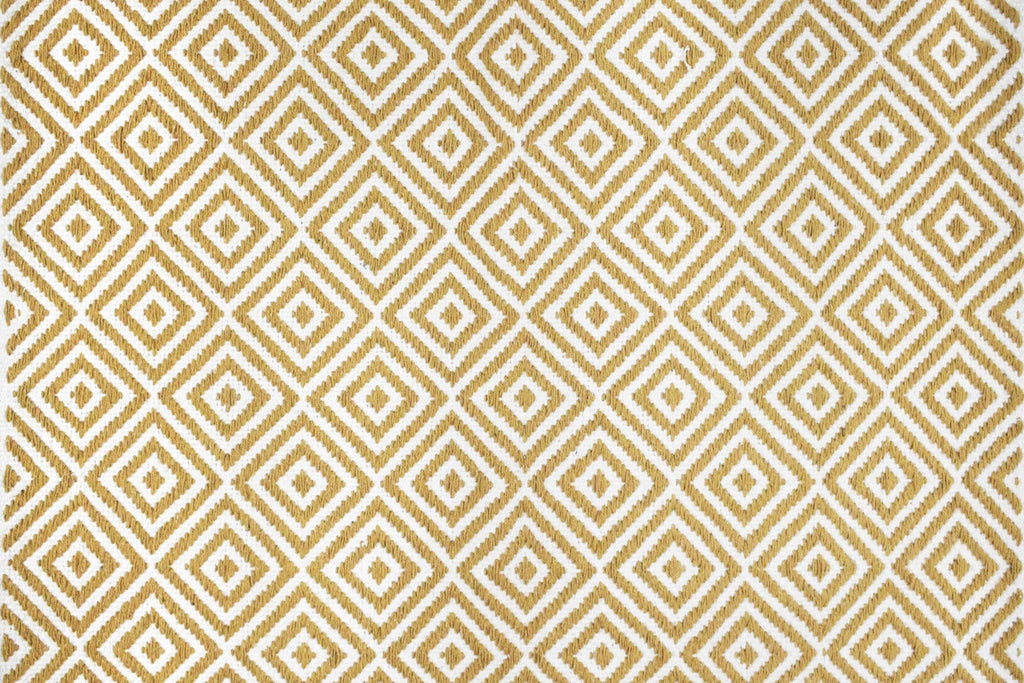 Alfombra de Algodón con Patrón de Diamante – Borde Acabado