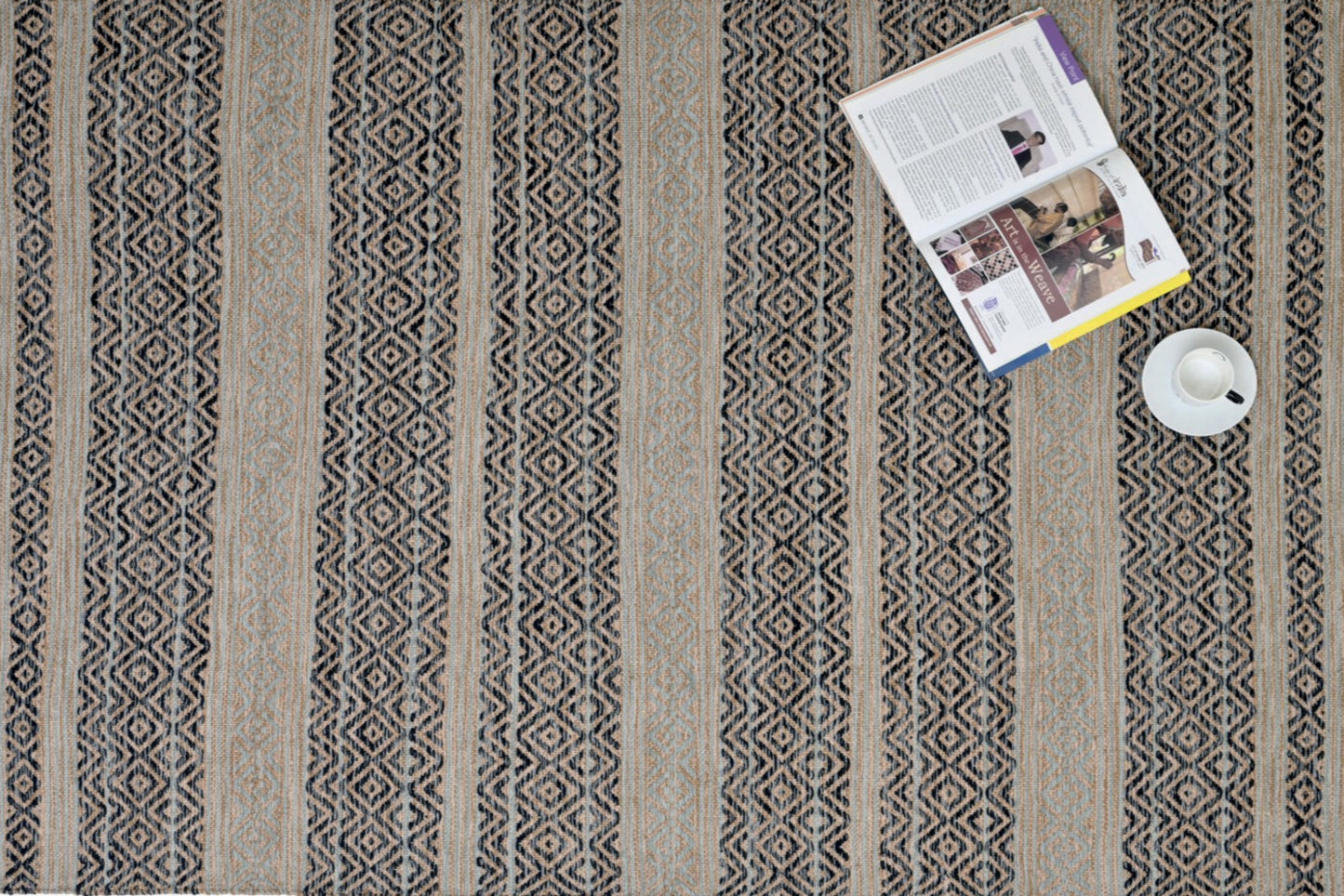 Alfombra Kilim de Algodón – Borde Acabado