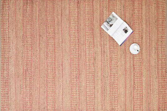 Alfombra a Rayas de Sarkanda – Borde con Acabado Spray