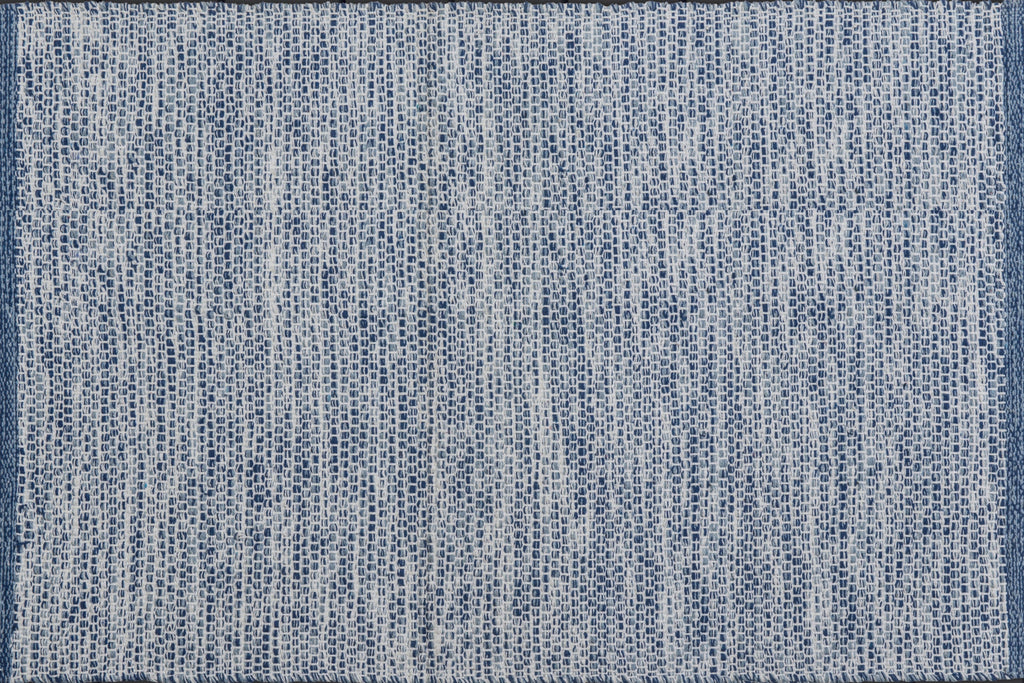 Alfombra de Algodón Azul con Borde Marino