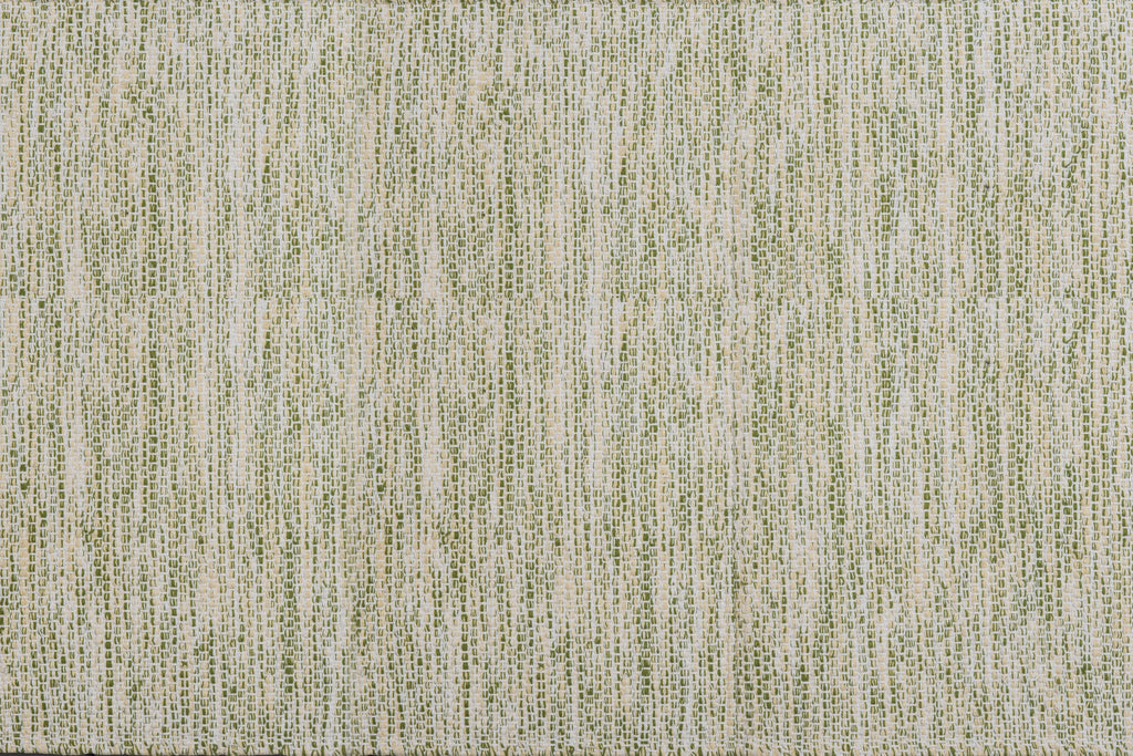 Alfombra de Algodón Verde con Borde Oliva