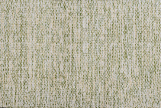 Alfombra de Algodón Verde con Borde Oliva