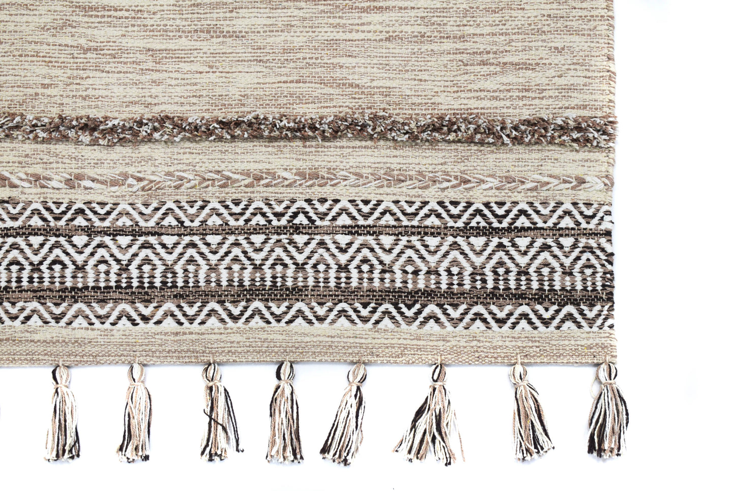 Alfombra Kilim de Algodón – Textura Shaggy