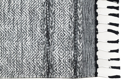 Alfombra Dhurrie de Algodón – Con Borde y Flecos