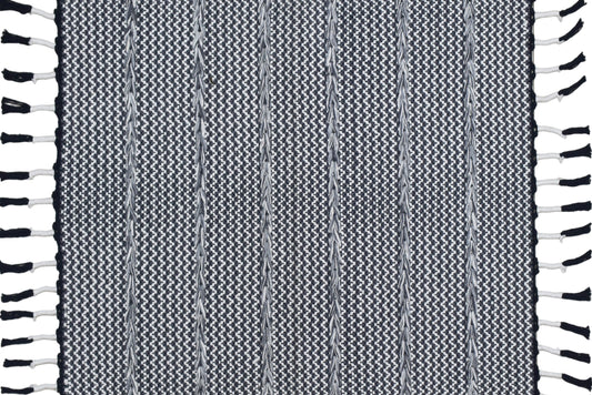 Alfombra Dhurrie de Algodón – Con Borde y Flecos