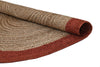 Alfombra Redonda de Yute Trenzado – Con Borde