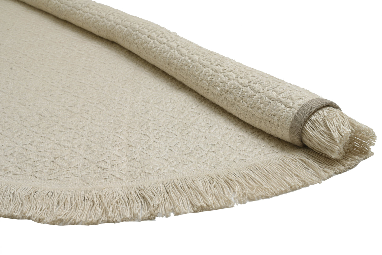 Alfombra Redonda de Yute – Con Base Antideslizante