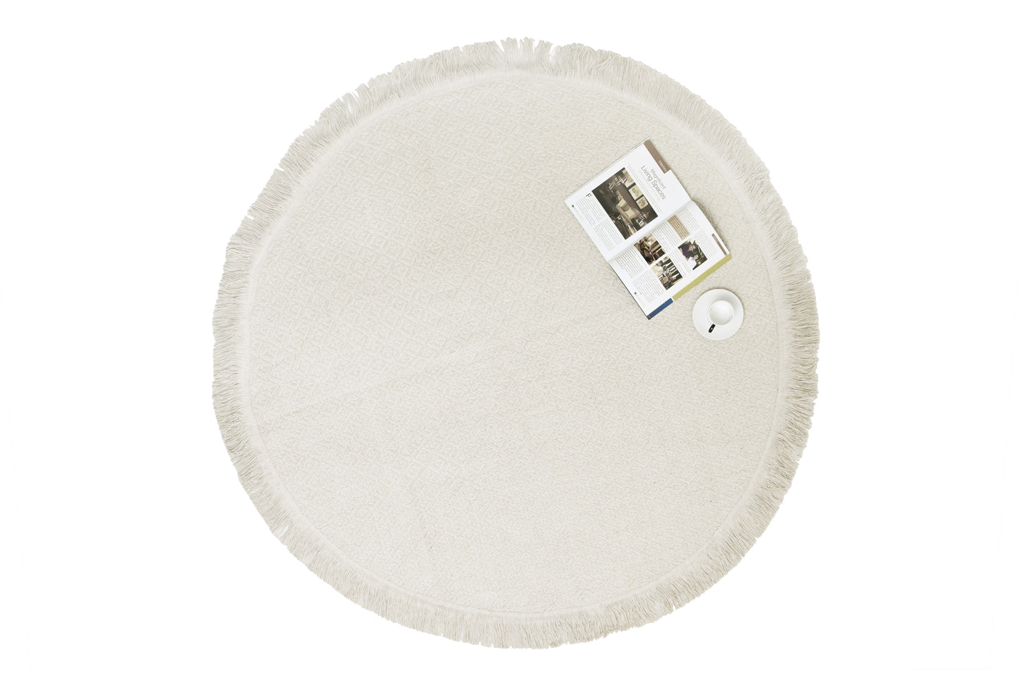 Alfombra Redonda de Yute – Con Base Antideslizante