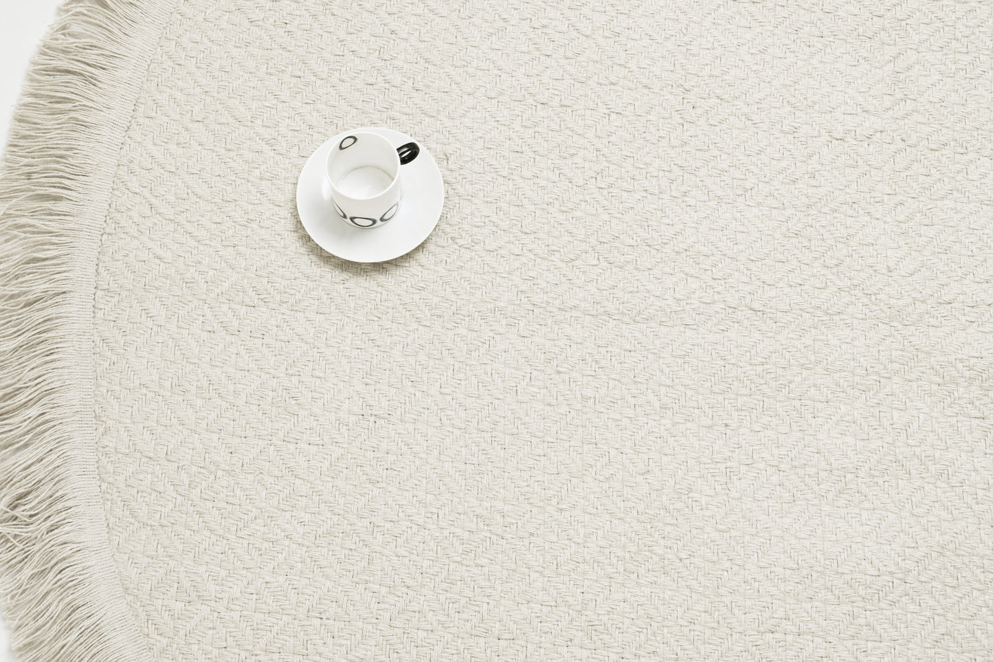 Alfombra Redonda de Yute – Con Base Antideslizante