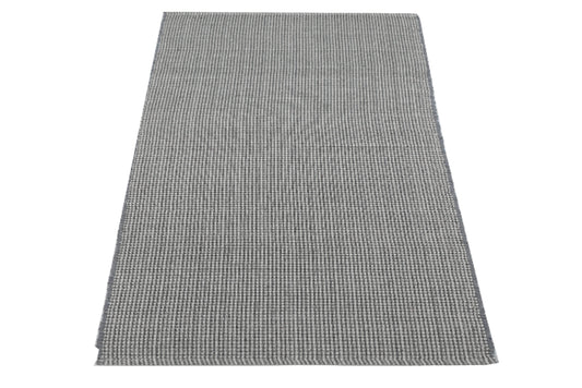 Alfombra de Playa Tejida a Mano Gris Madera de Deriva