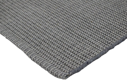 Alfombra de Playa Tejida a Mano Gris Madera de Deriva