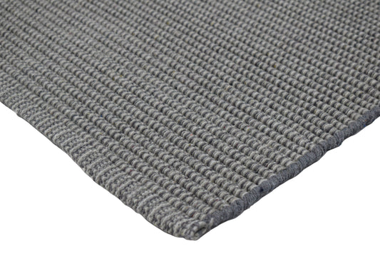 Alfombra de Playa Tejida a Mano Gris Madera de Deriva