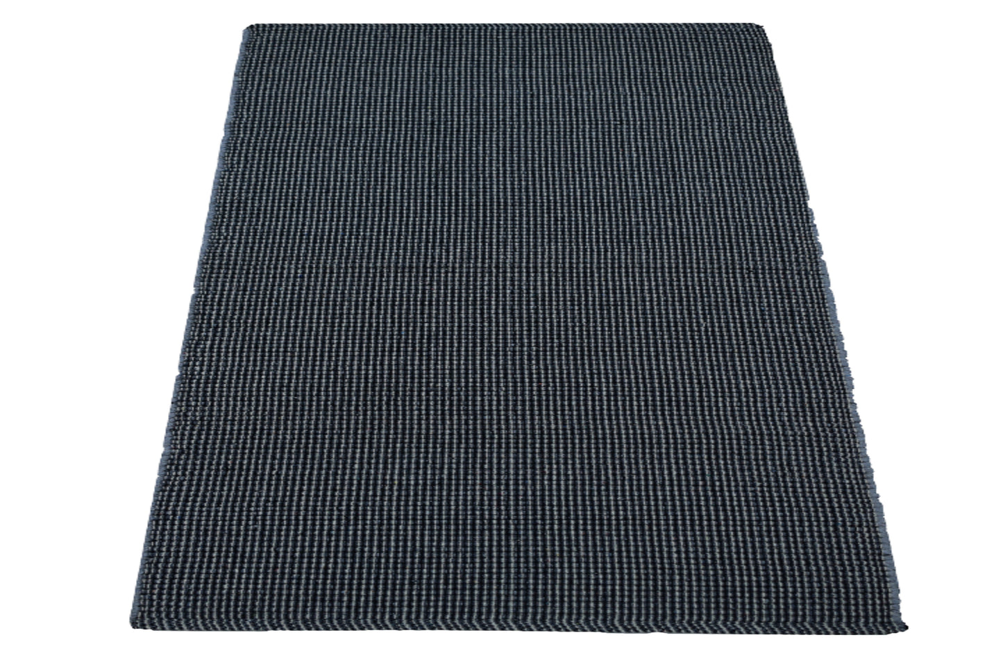 Alfombra de Playa Tejida a Mano Piedra Tormentosa en Gris Oscuro