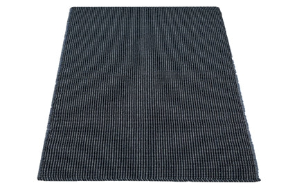 Alfombra de Playa Tejida a Mano Piedra Tormentosa en Gris Oscuro