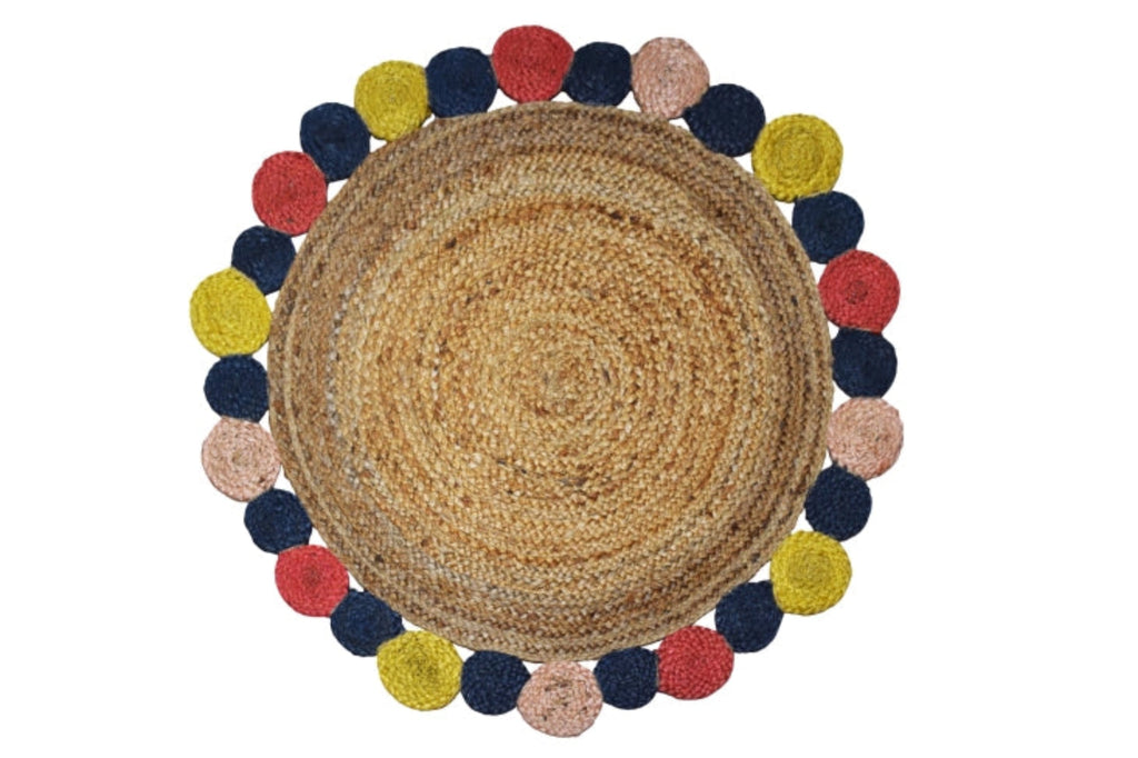 Alfombra Redonda de Yute