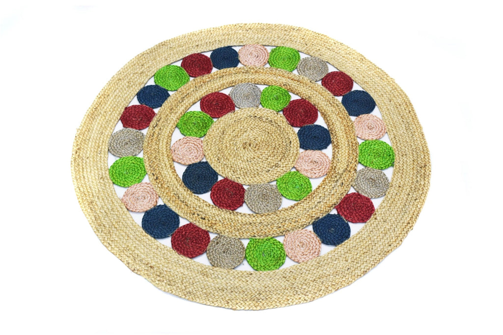 Alfombra Redonda de Yute