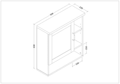 Gabinete de Medicina para Baño