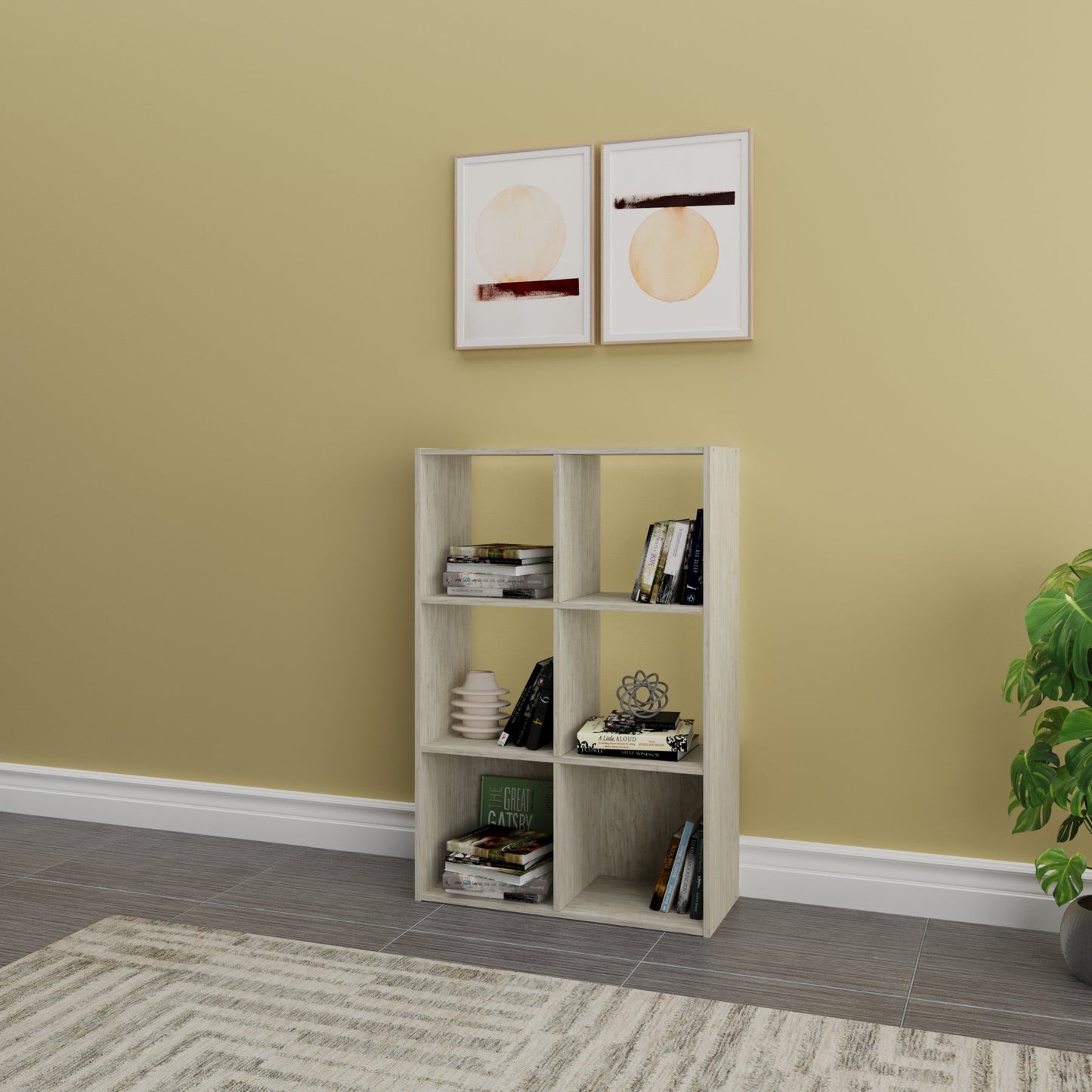 Cubo de Almacenamiento de 6 Compartimientos