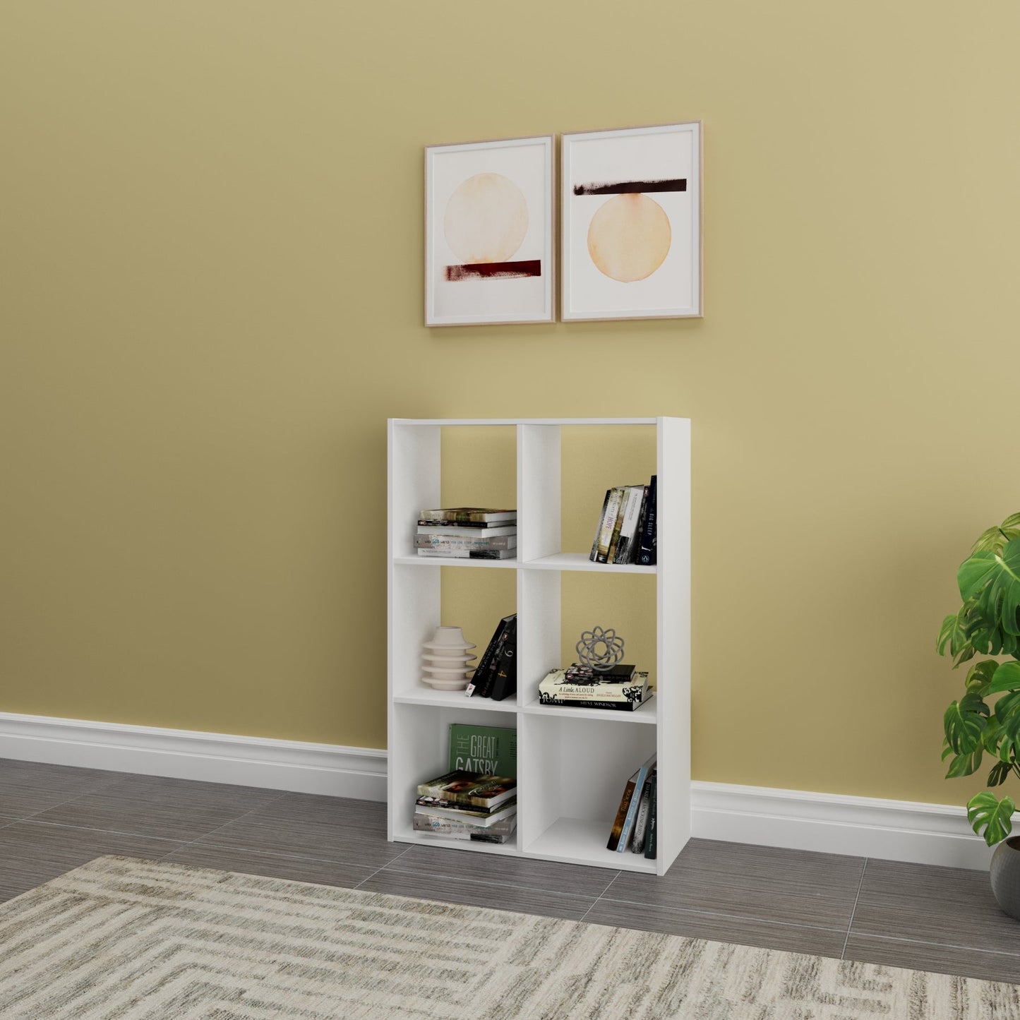 Cubo de Almacenamiento de 6 Compartimientos